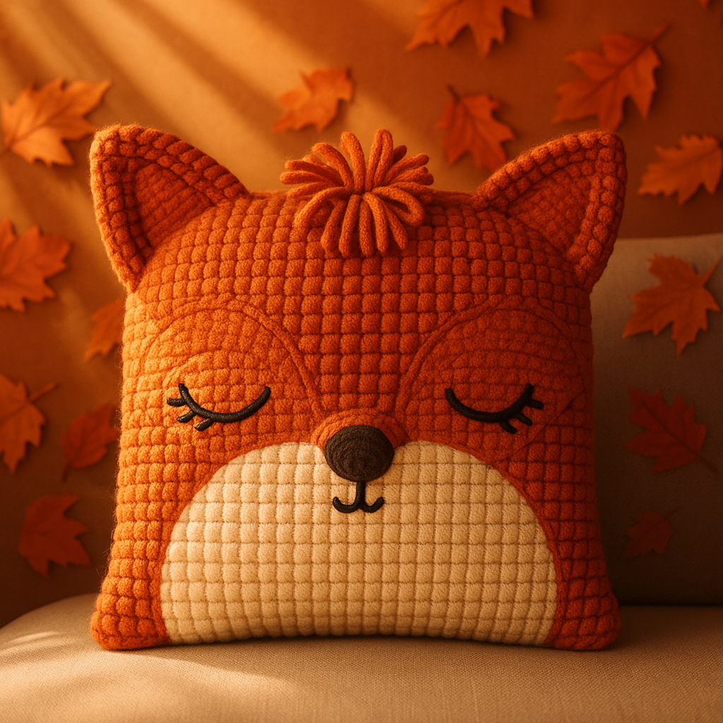 Pillow Fox- Crochet Pattern