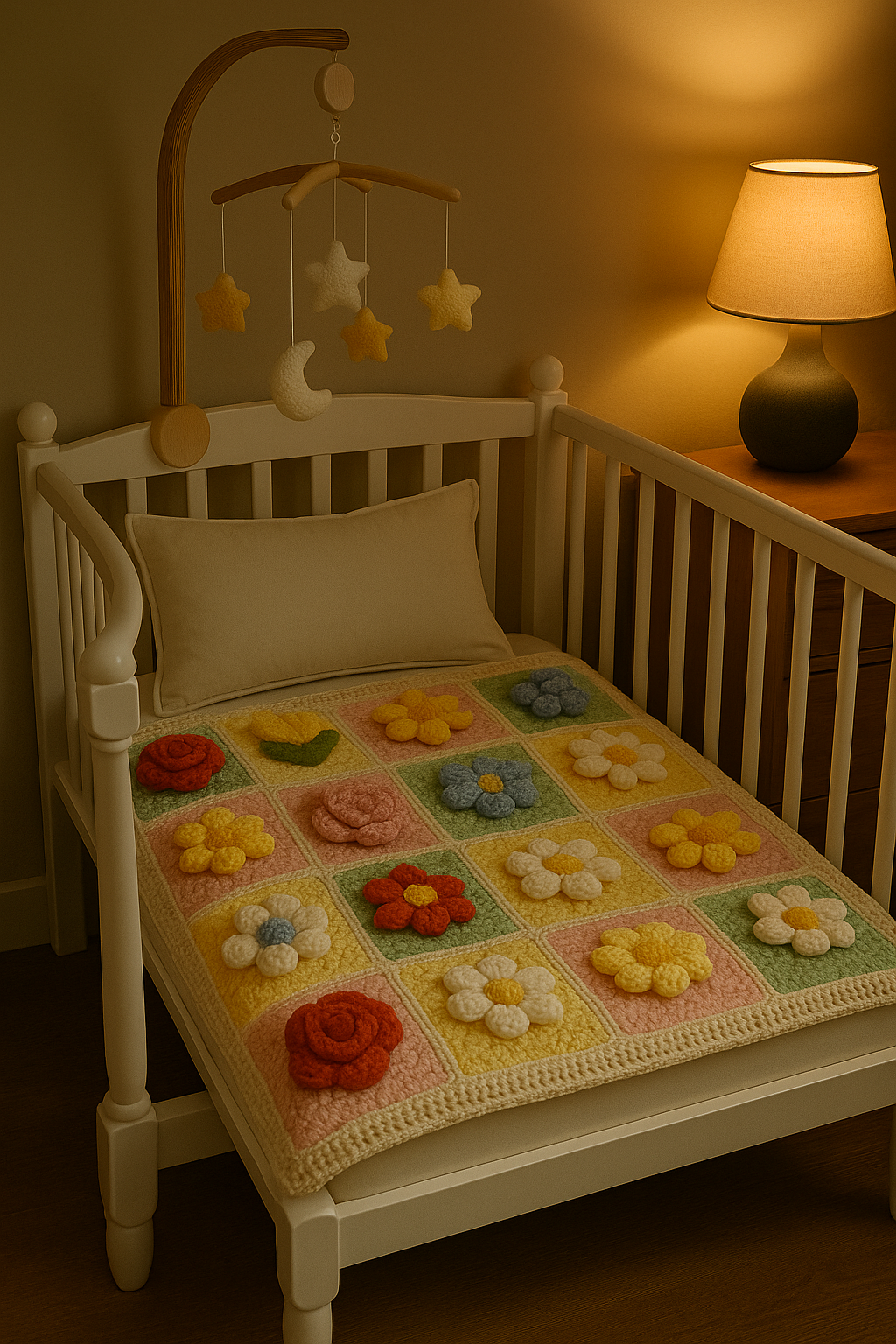 20 Beautiful Flower Granny Square Crochet Patterns Bundle for Handmade Gifts