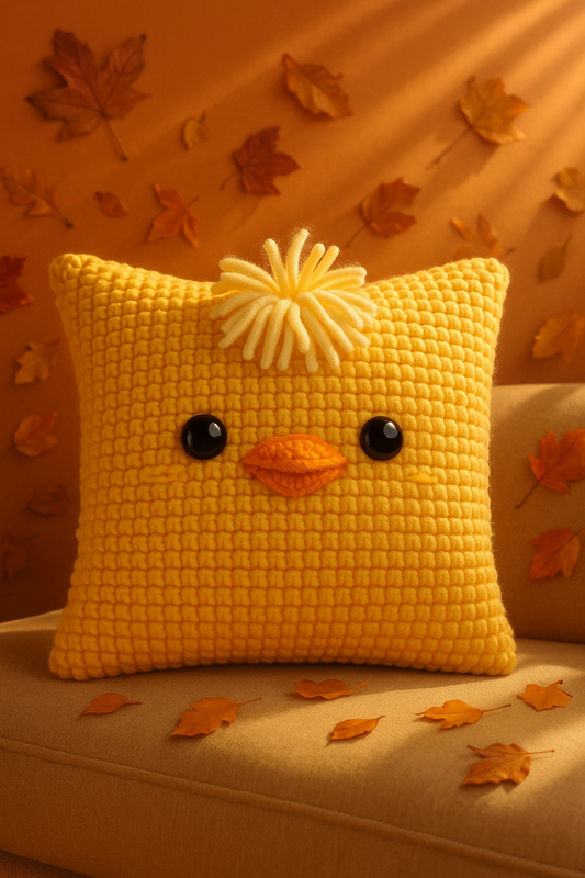 Pillow Baby Chicken - Crochet Pattern