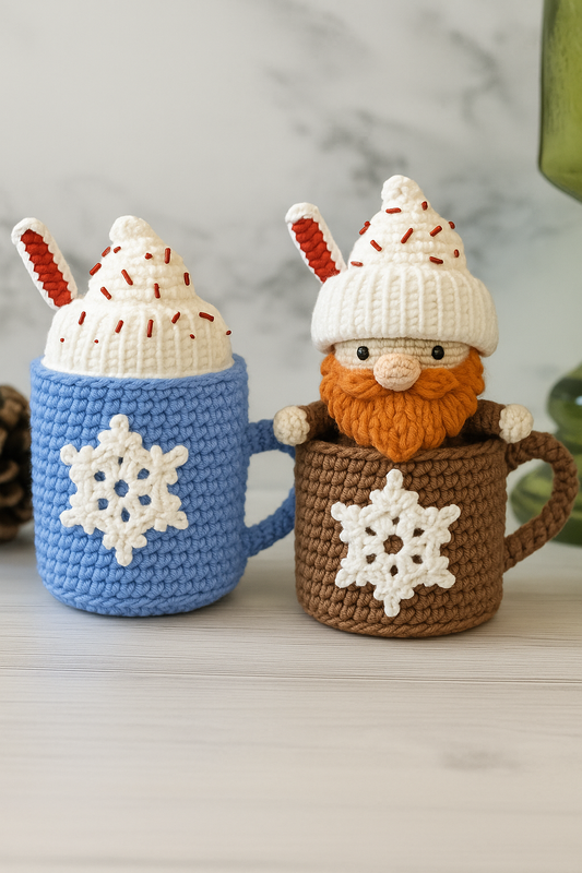 2-in-1 Gnom in Coffe - Crochet Pattern