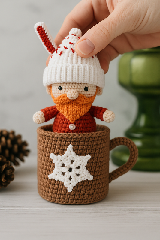2-in-1 Gnom in Coffe - Crochet Pattern
