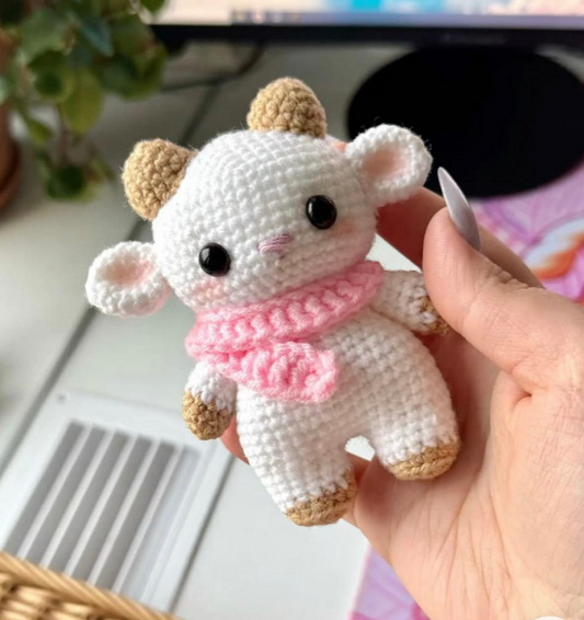 Cute Baby Goat Amigurumi Crochet Pattern - Instant Digital Download